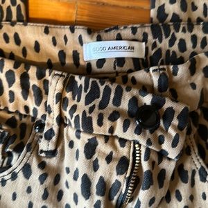 MOVING SALE! GOOD AMERICAN jeans Size 12- High Rise Skinny Animal Print